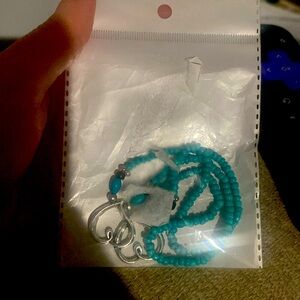 Double heart anklet